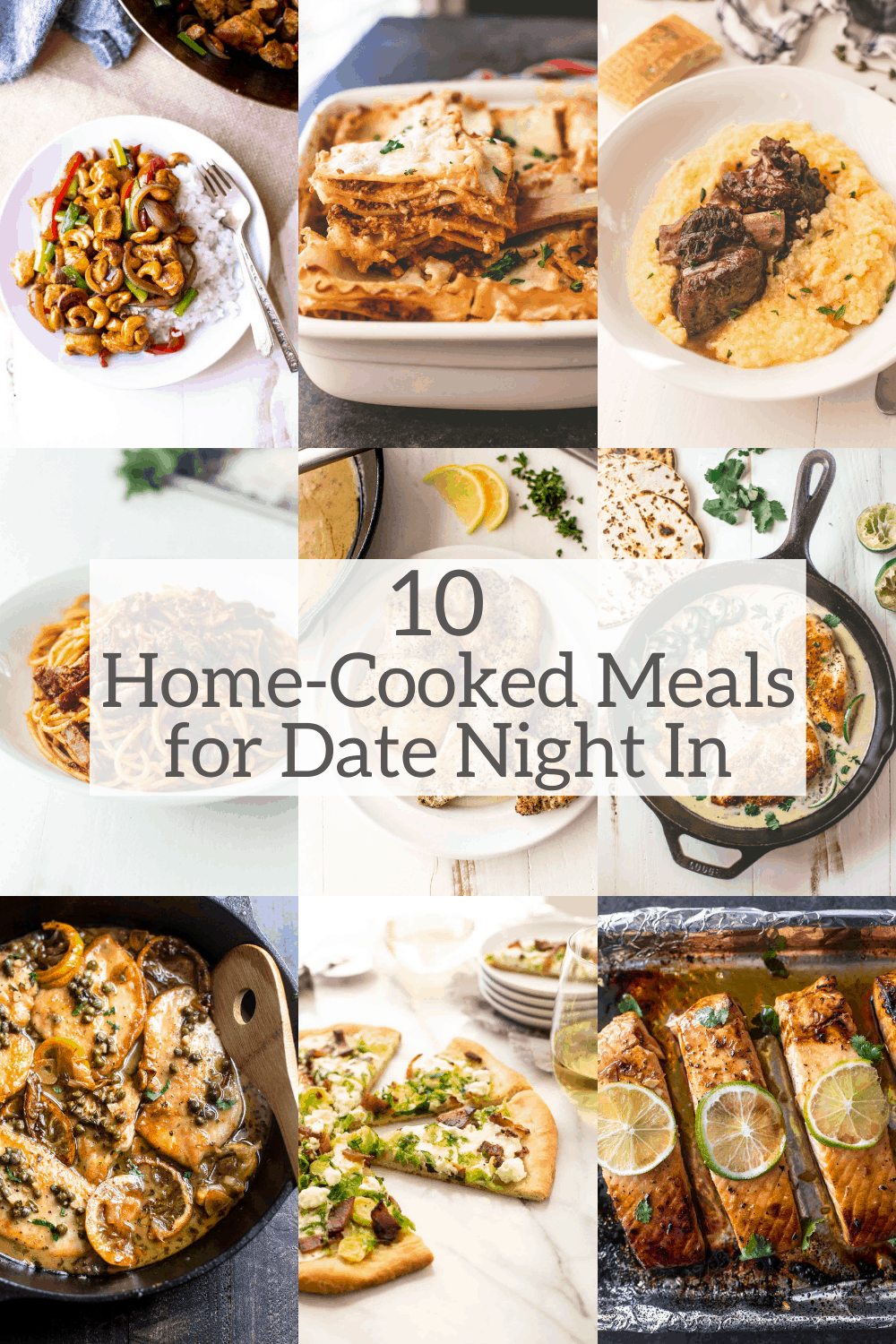 10 home cooked meals for date night