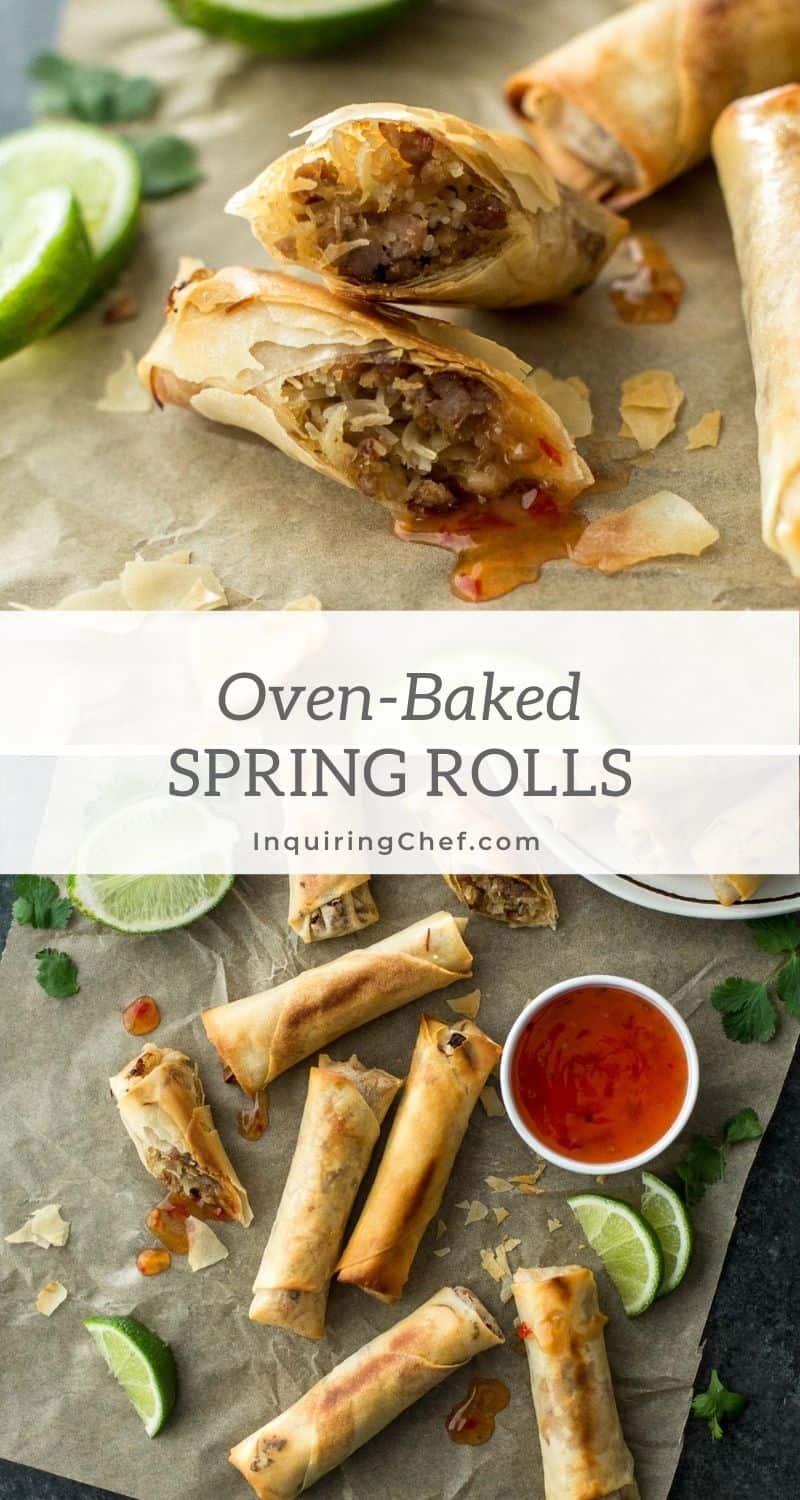 Crispy Baked Spring Rolls