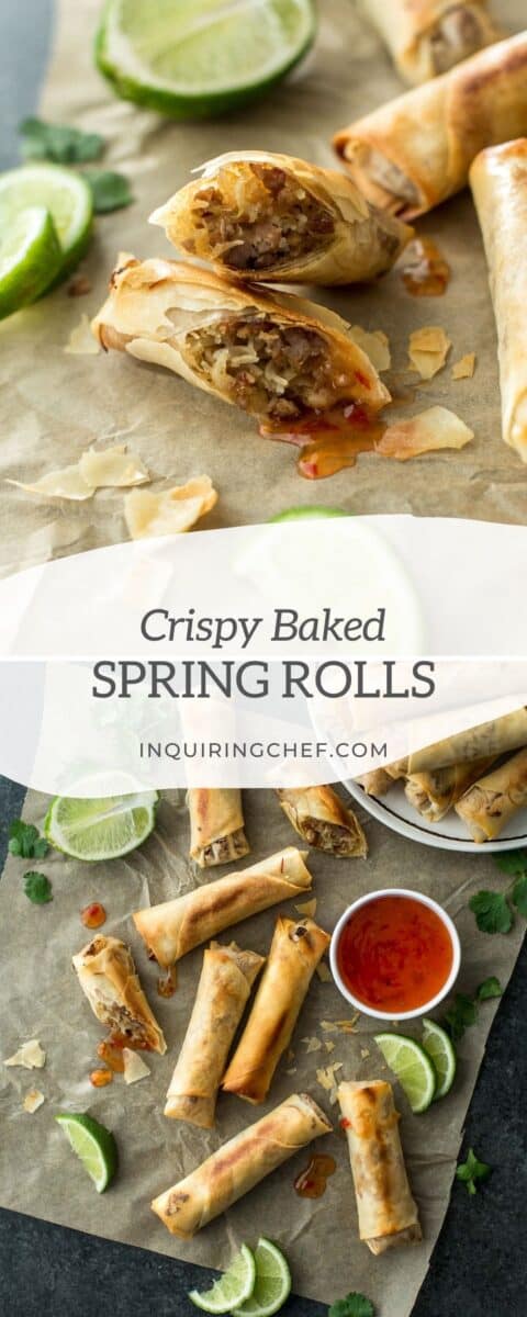 baked spring rolls