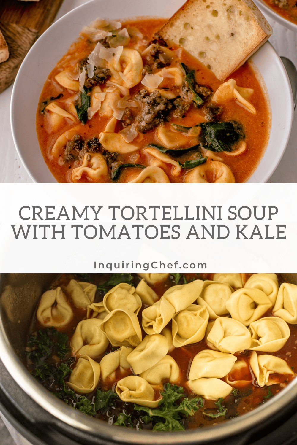 creamy tortellini soup