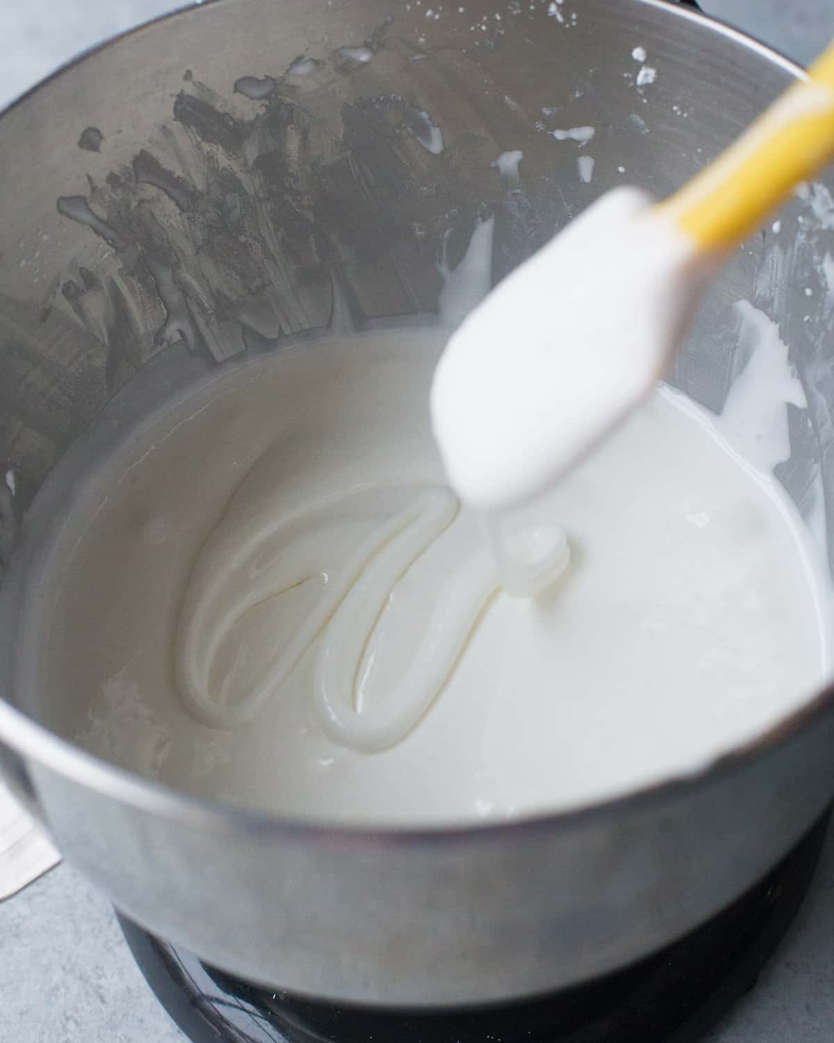 stirring icing