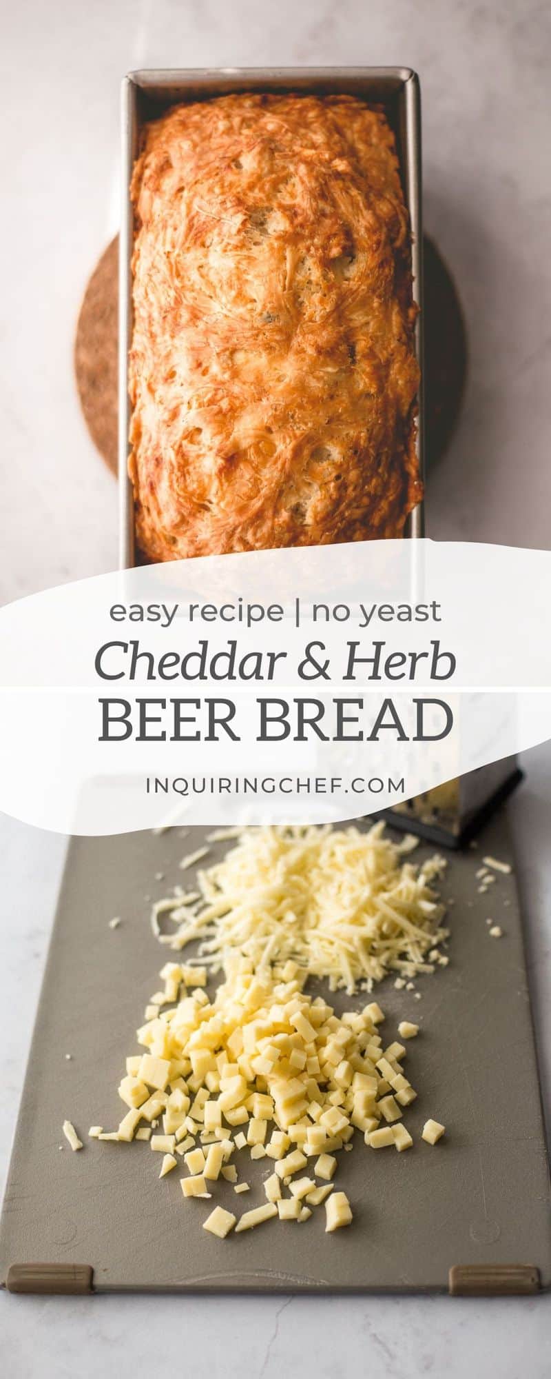 cheddar and herb beer bread