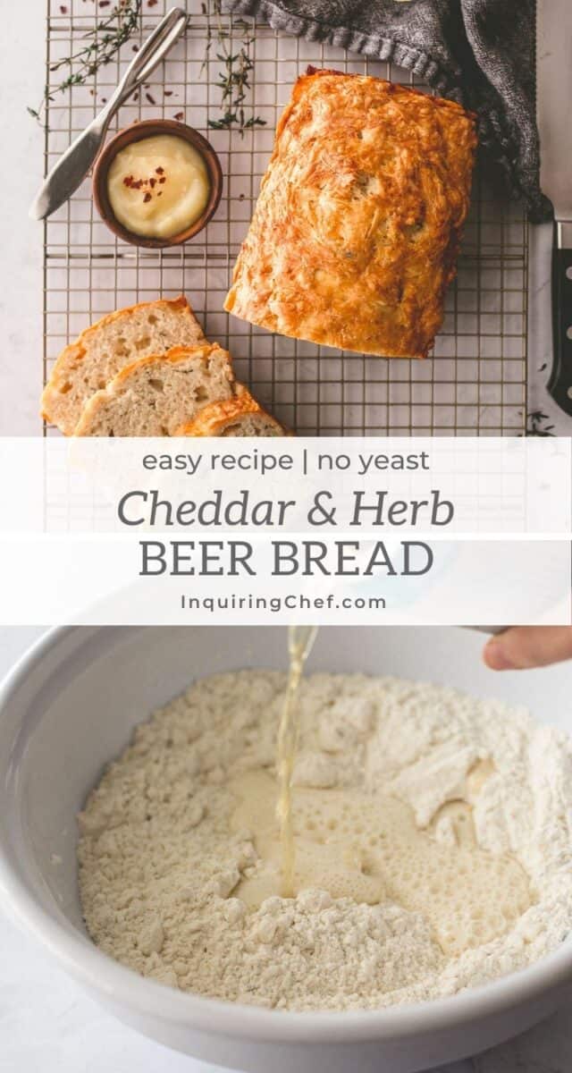 cheddar and herb beer bread
