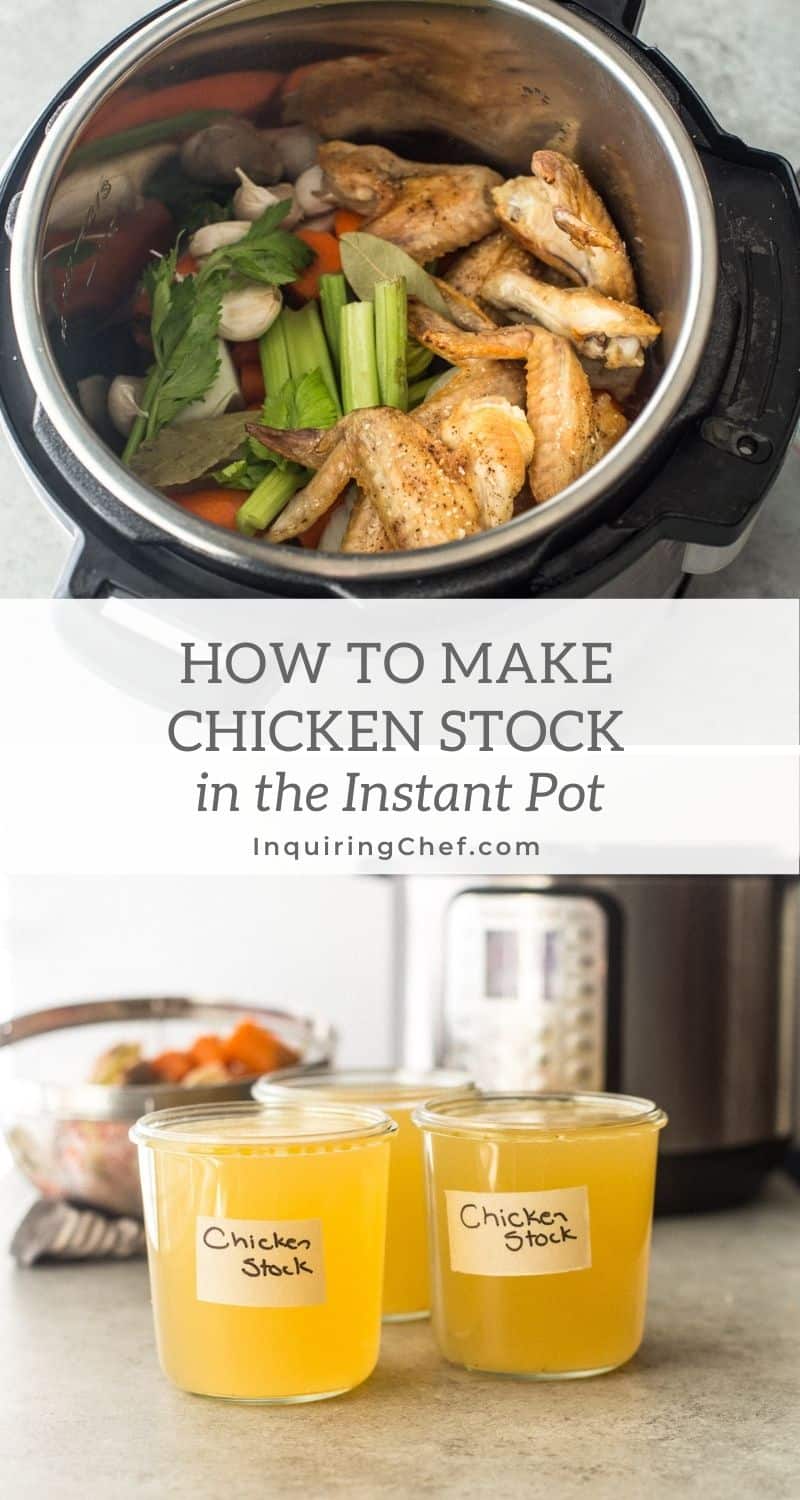 chicken broth in the instant pot