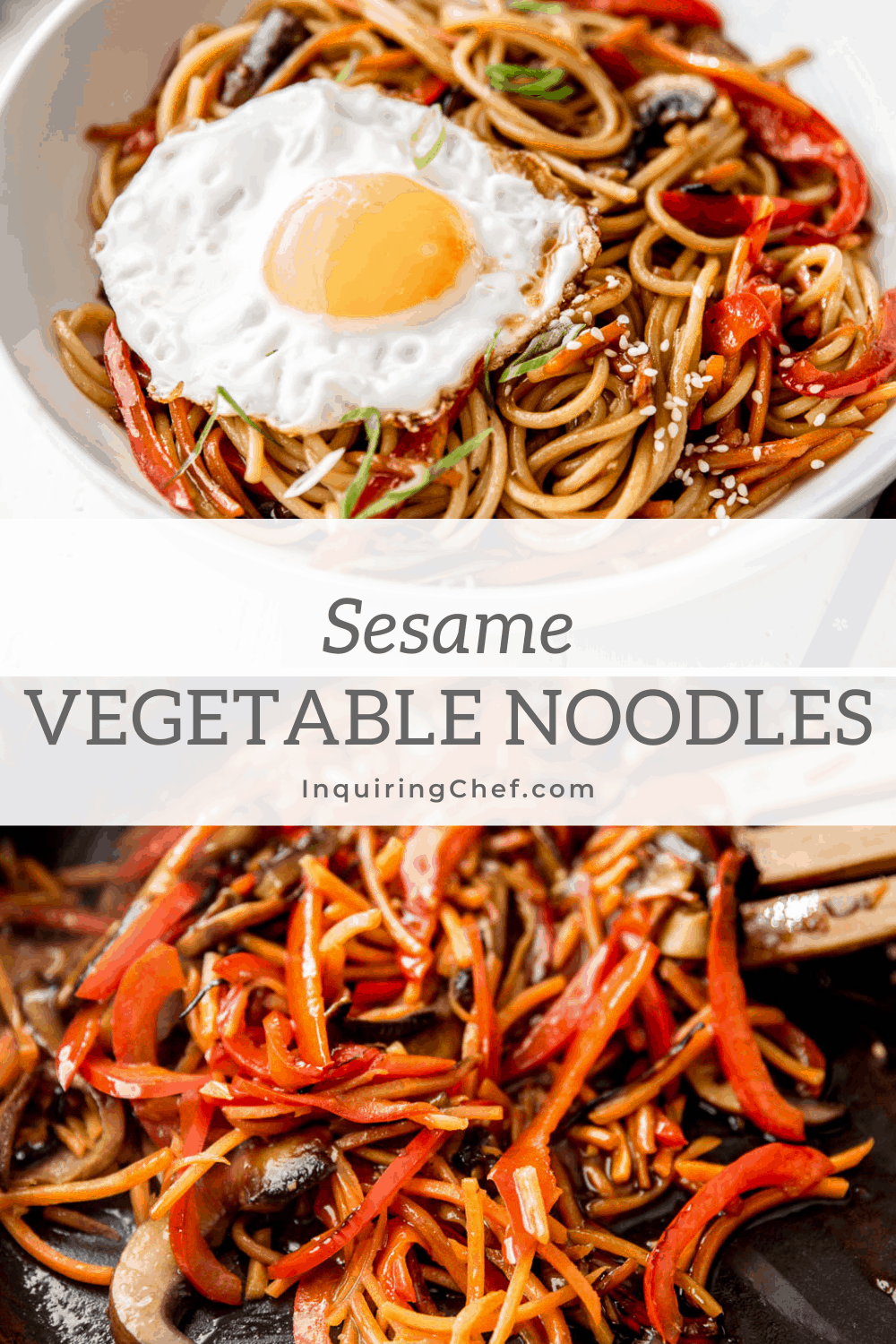 sesame vegetable noodles