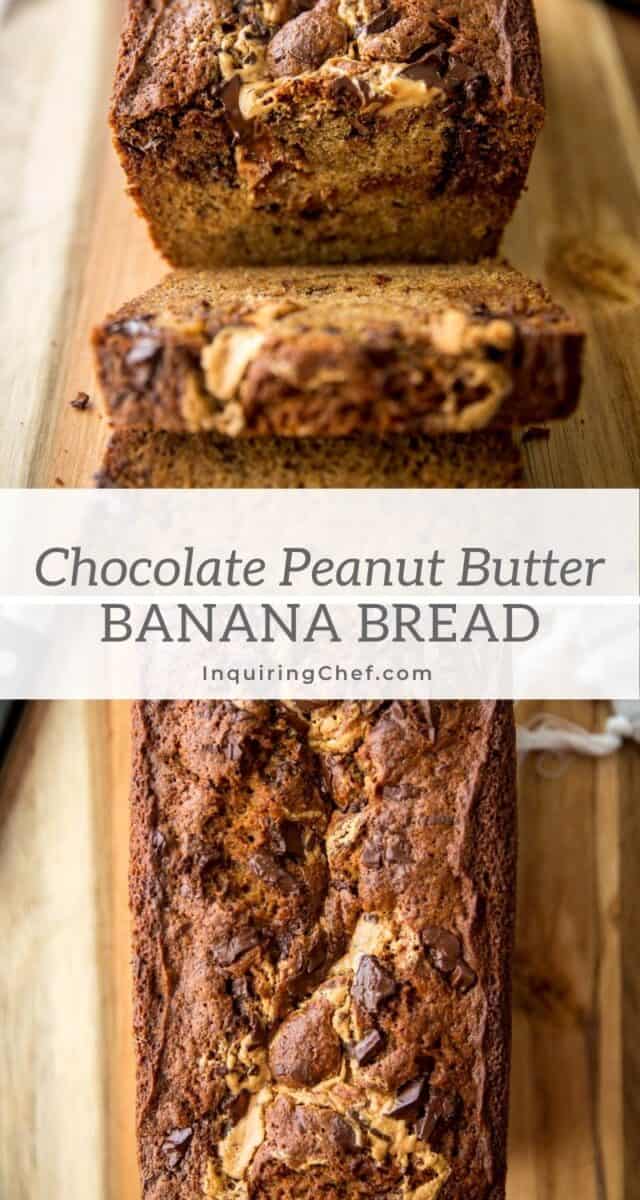 chocolate peanut butter banana bread