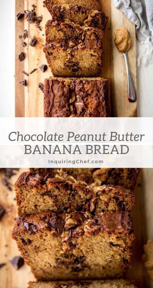 chocolate peanut butter banana bread