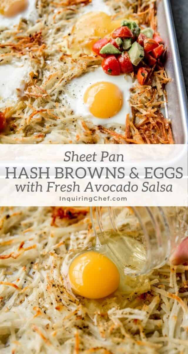 sheet pan hash browns and eggs