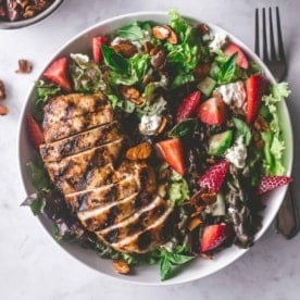 salad in a white bowl