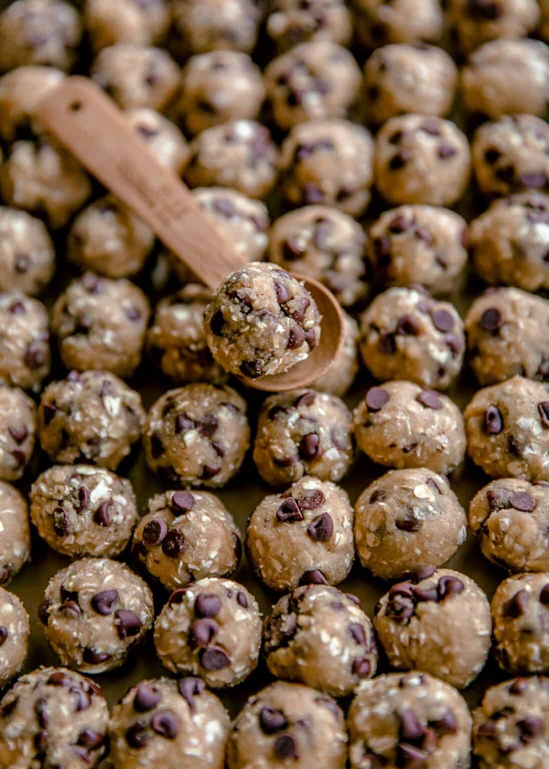 Bite-Sized Chocolate Chip Oatmeal Cookies