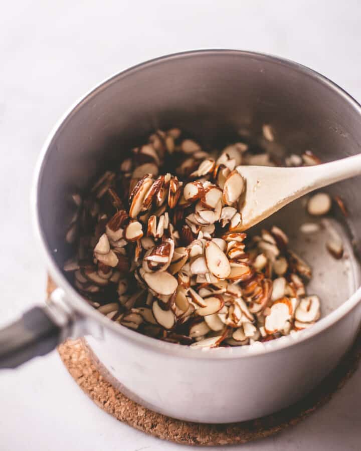 Sweet and Salty Candied Sliced Almonds
