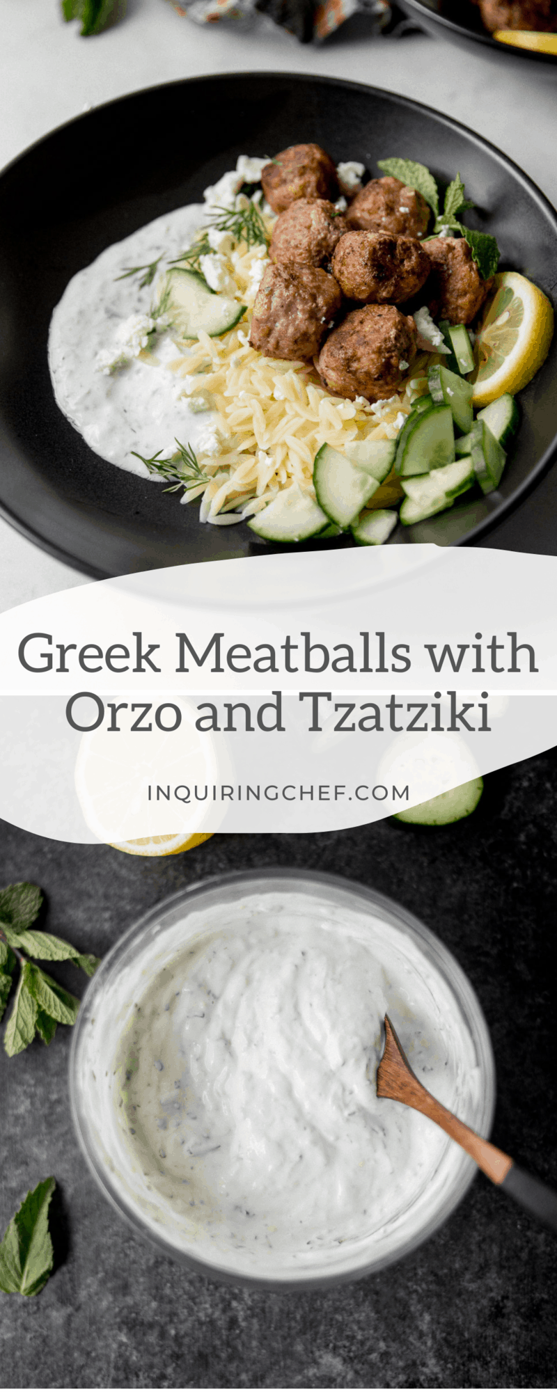 greek meatballs with orzo