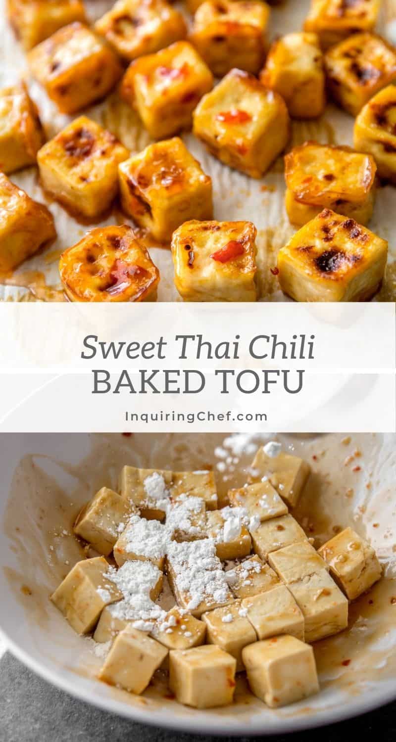 sweet Thai chili baked tofu