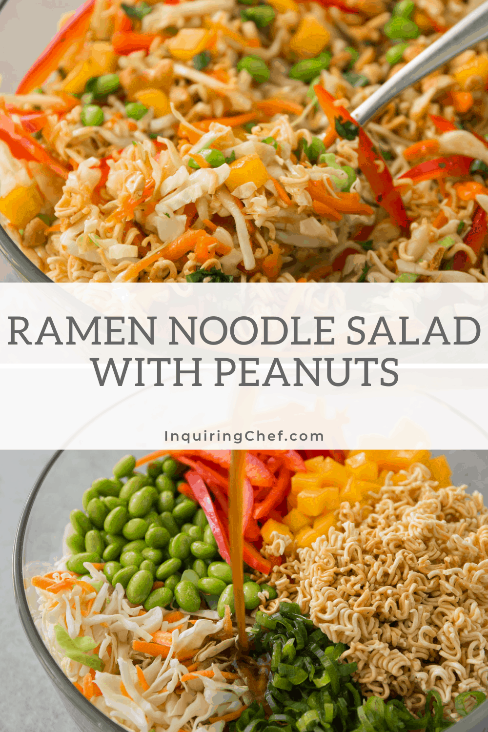 ramen noodle salad with peanuts
