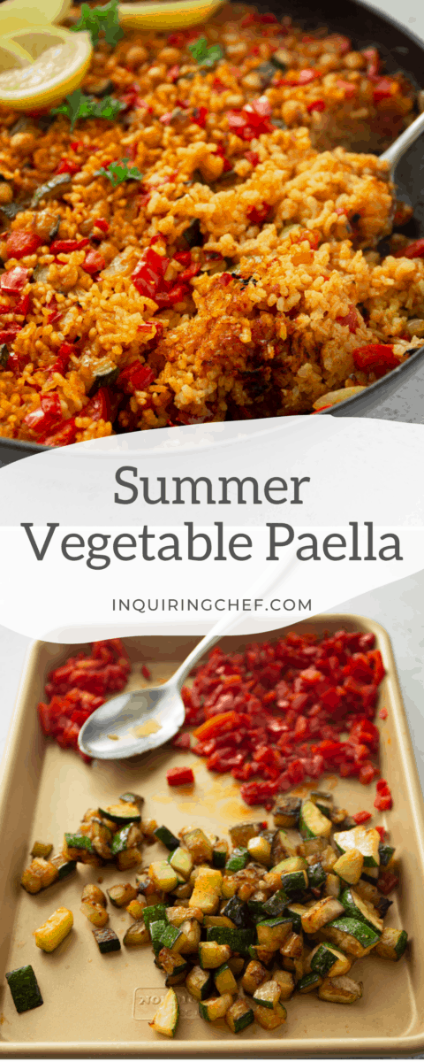 summer vegetable paella