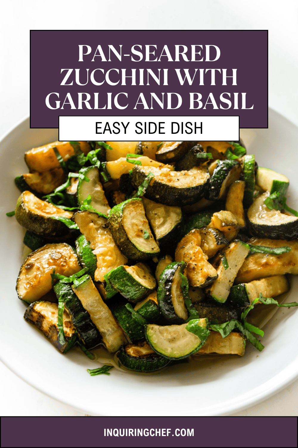 pan seared zucchini