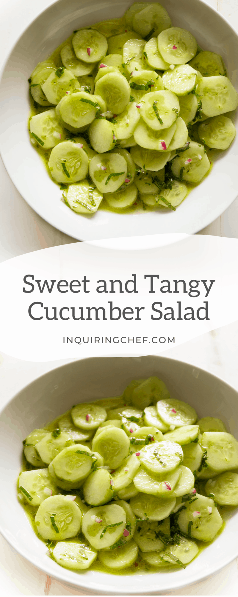 sweet and tangy cucumbers