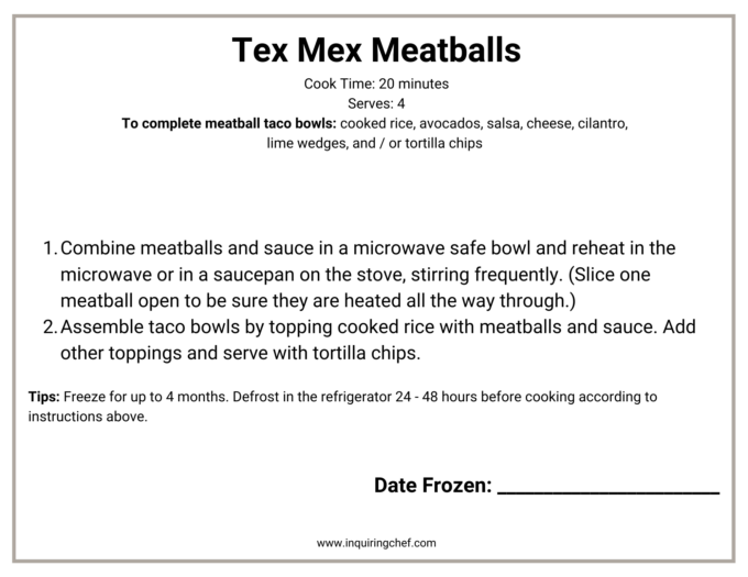 tex mex meatballs