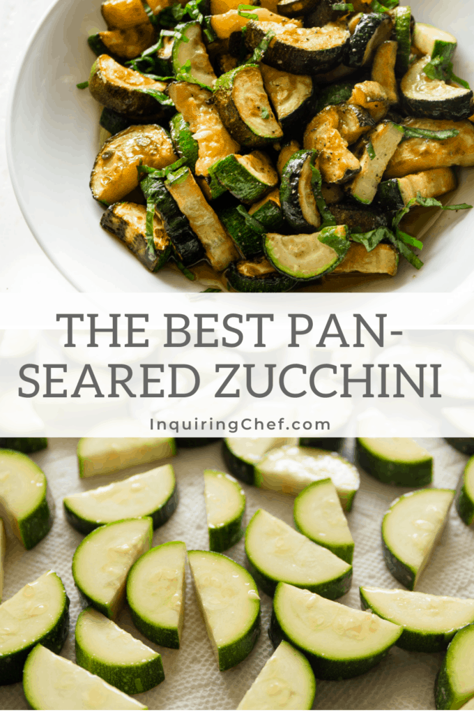 pan seared zucchini