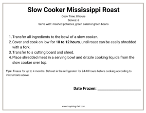slow cooker mississippi roast