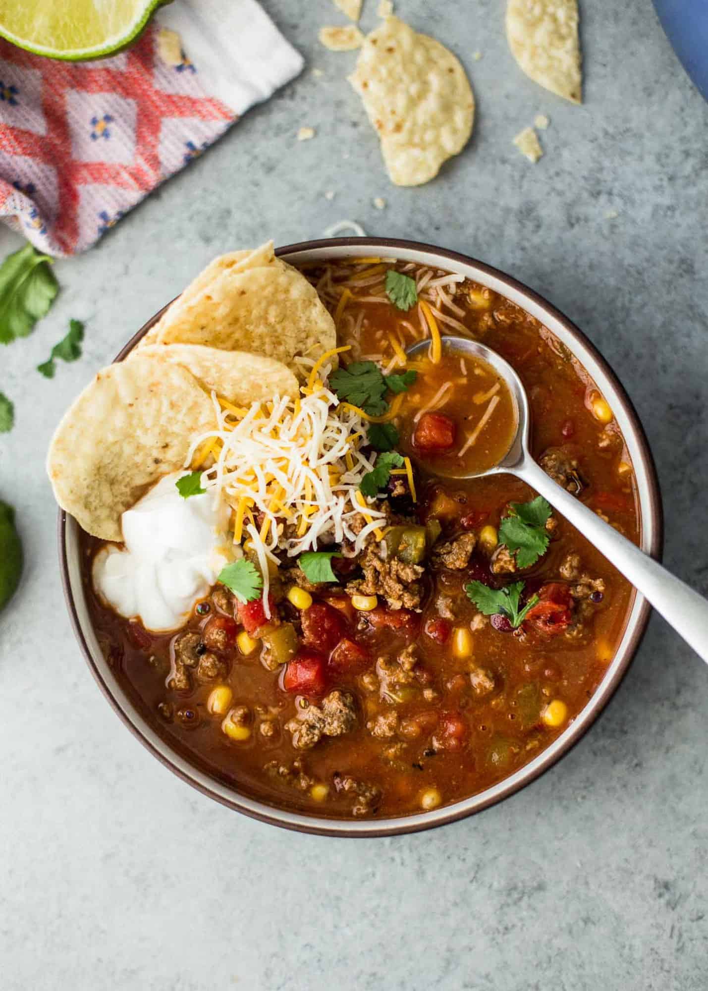 taco soup with ground beef