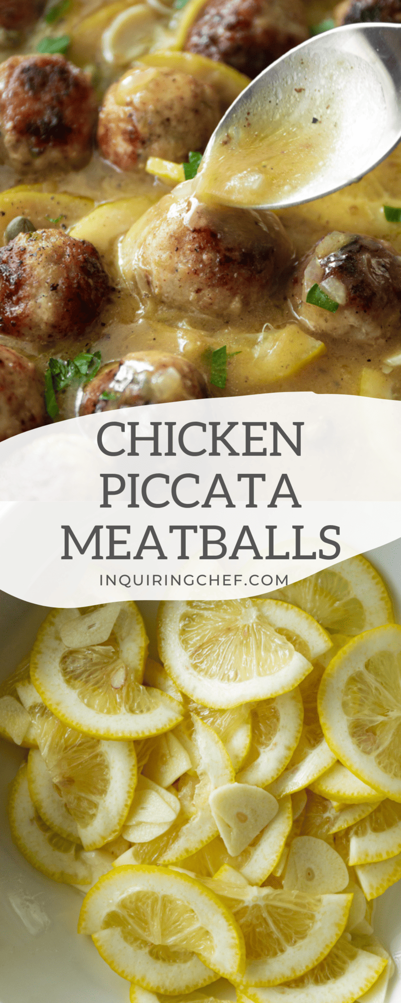 chicken piccata meatballs