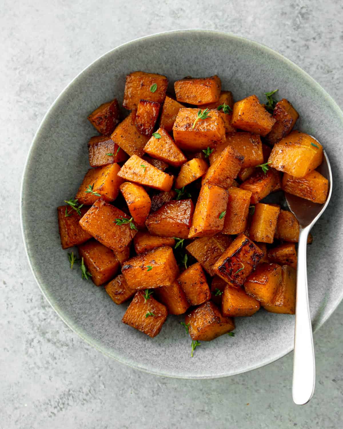 squash in a white bowl