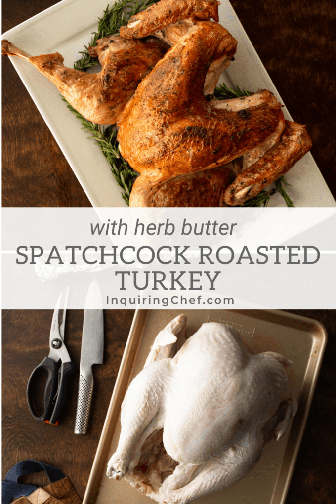 Spatchcock Roasted Turkey With Herbs
