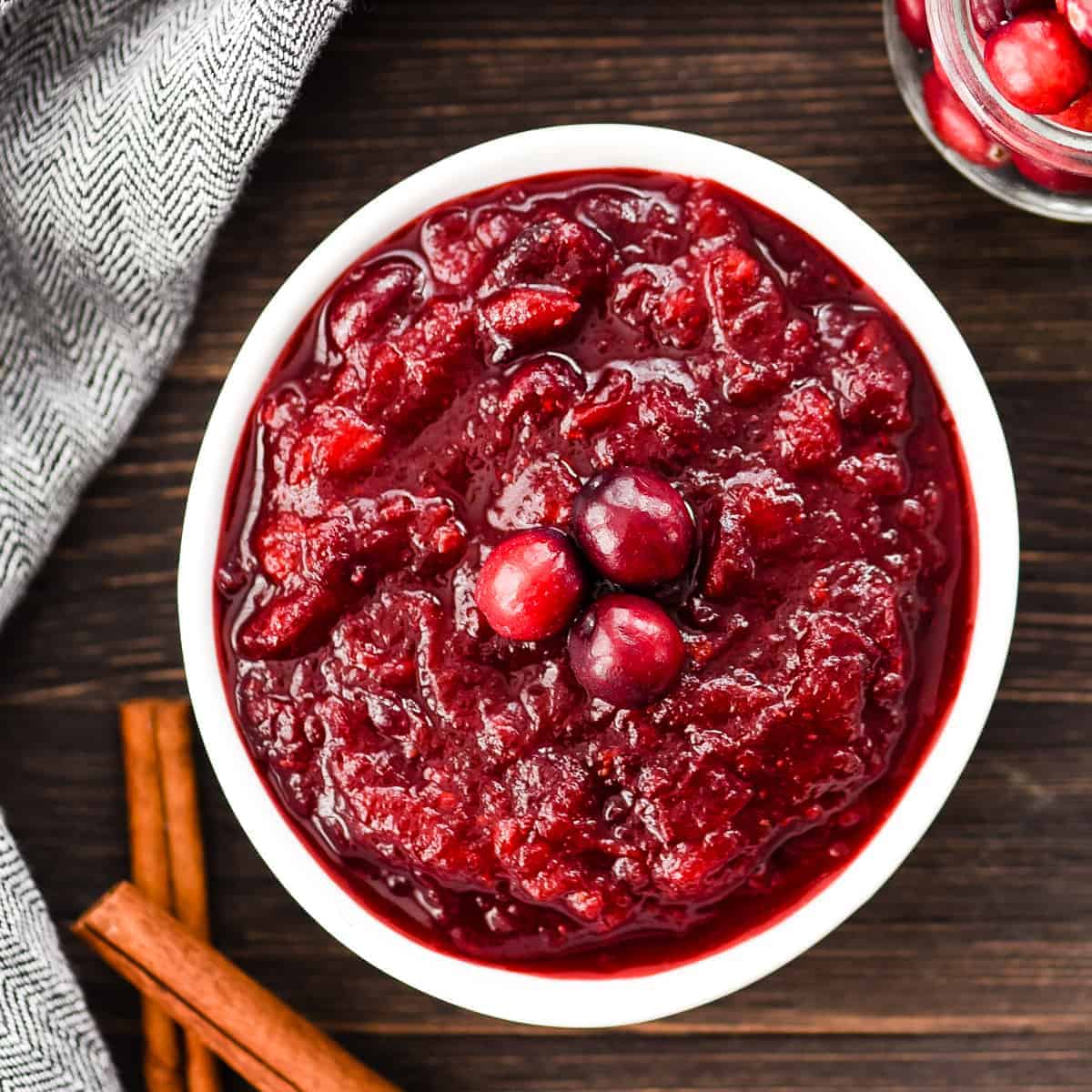 homemade cranberry sauce