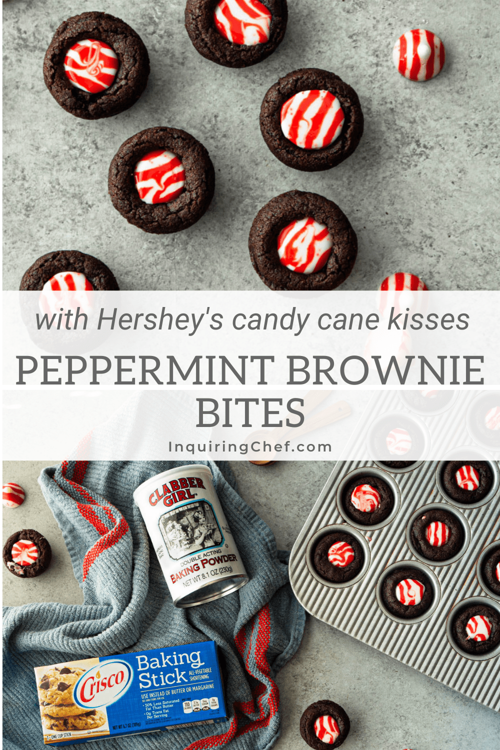 peppermint brownie bites