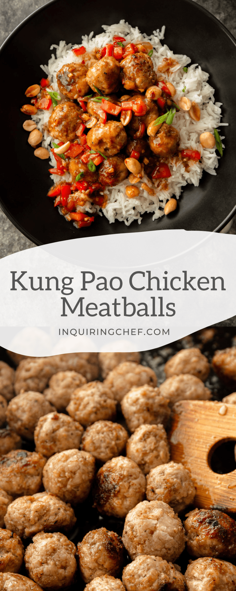 kung pao chicken meatballs