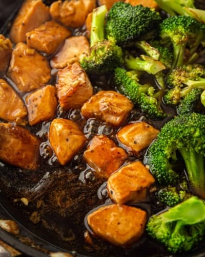 Teriyaki Salmon Stir-Fry