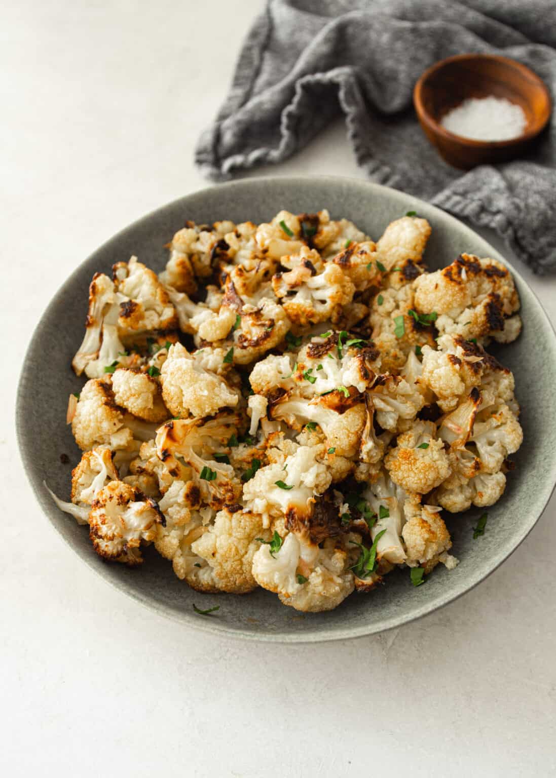 Roasted Cauliflower with Warm Shallot Vinaigrette