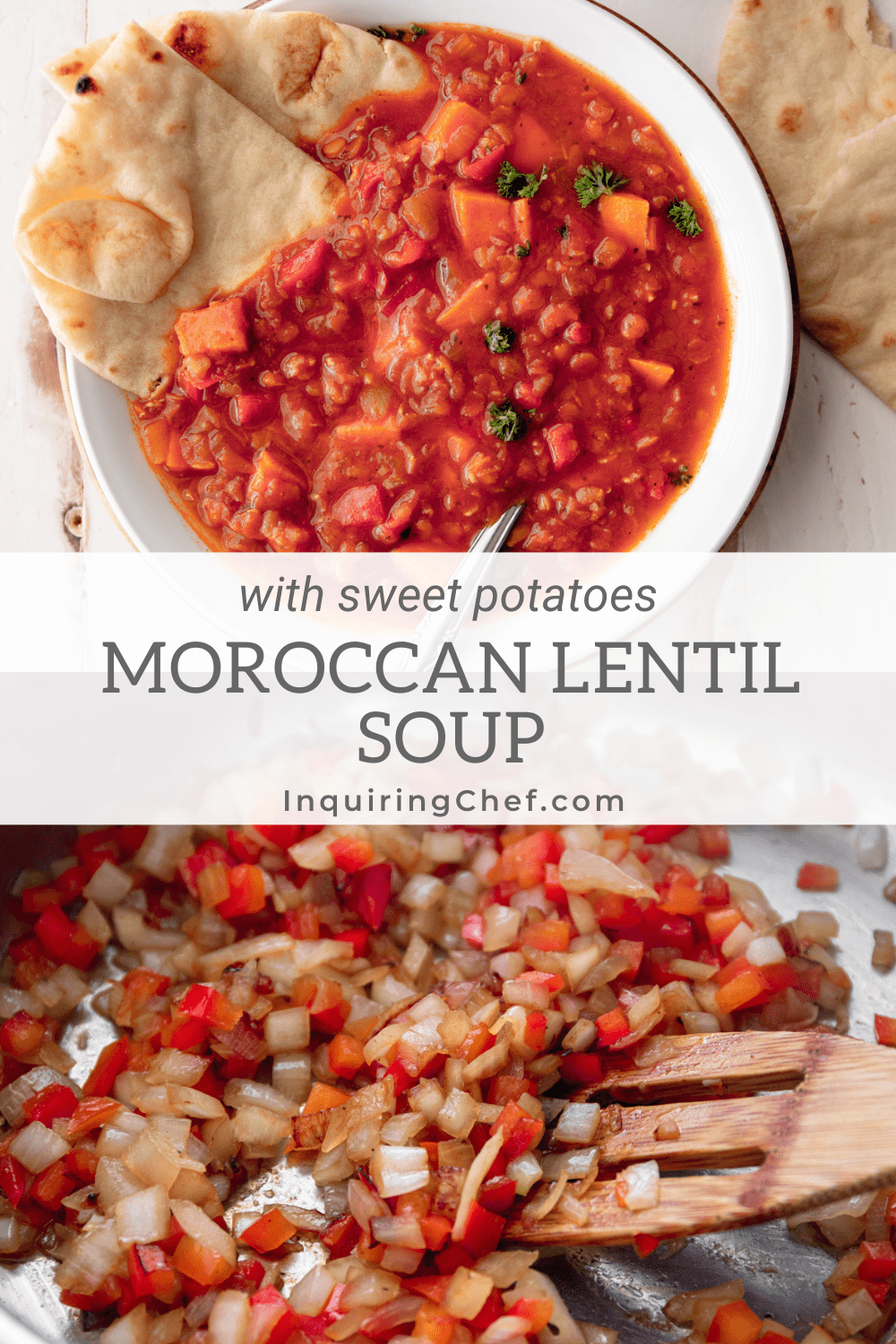 sweet potato and lentil soup