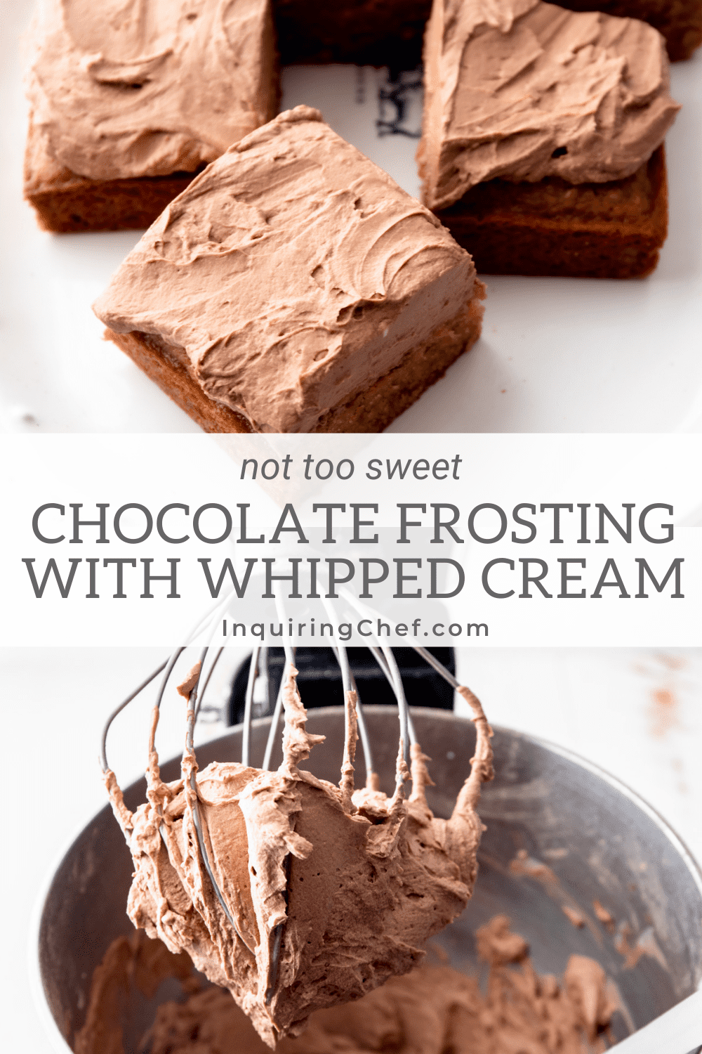 chocolate whipped cream frosting