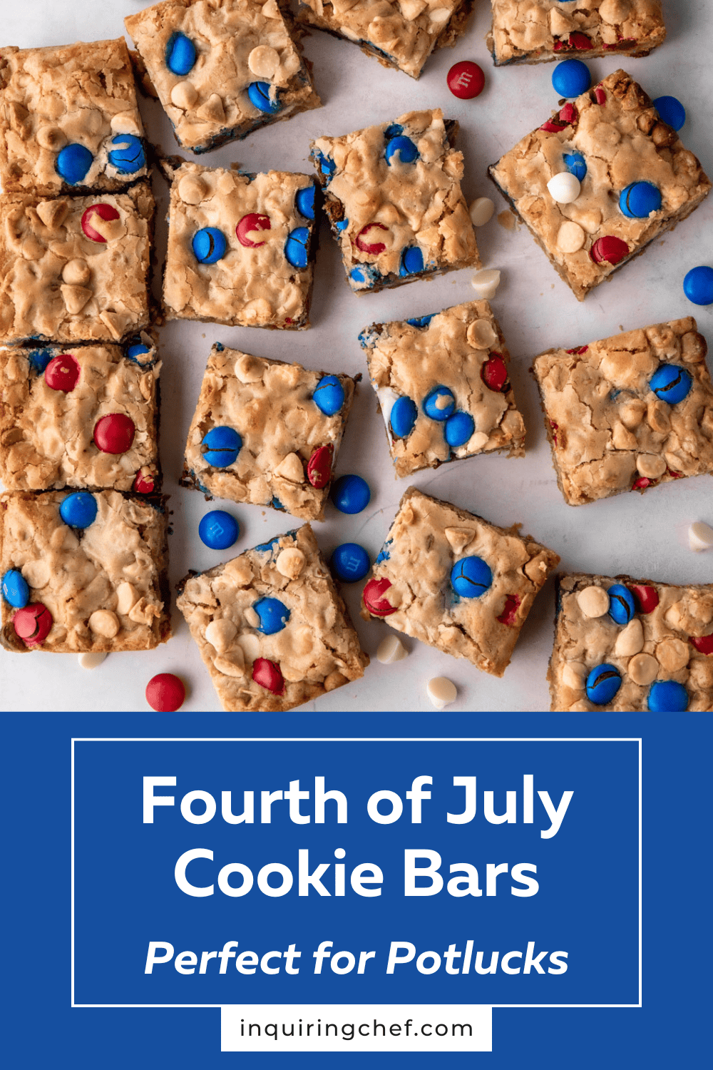 fourth of july cookie bars