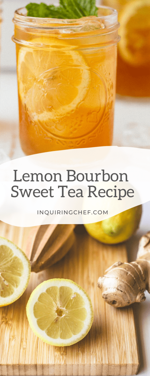 lemon bourbon sweet tea