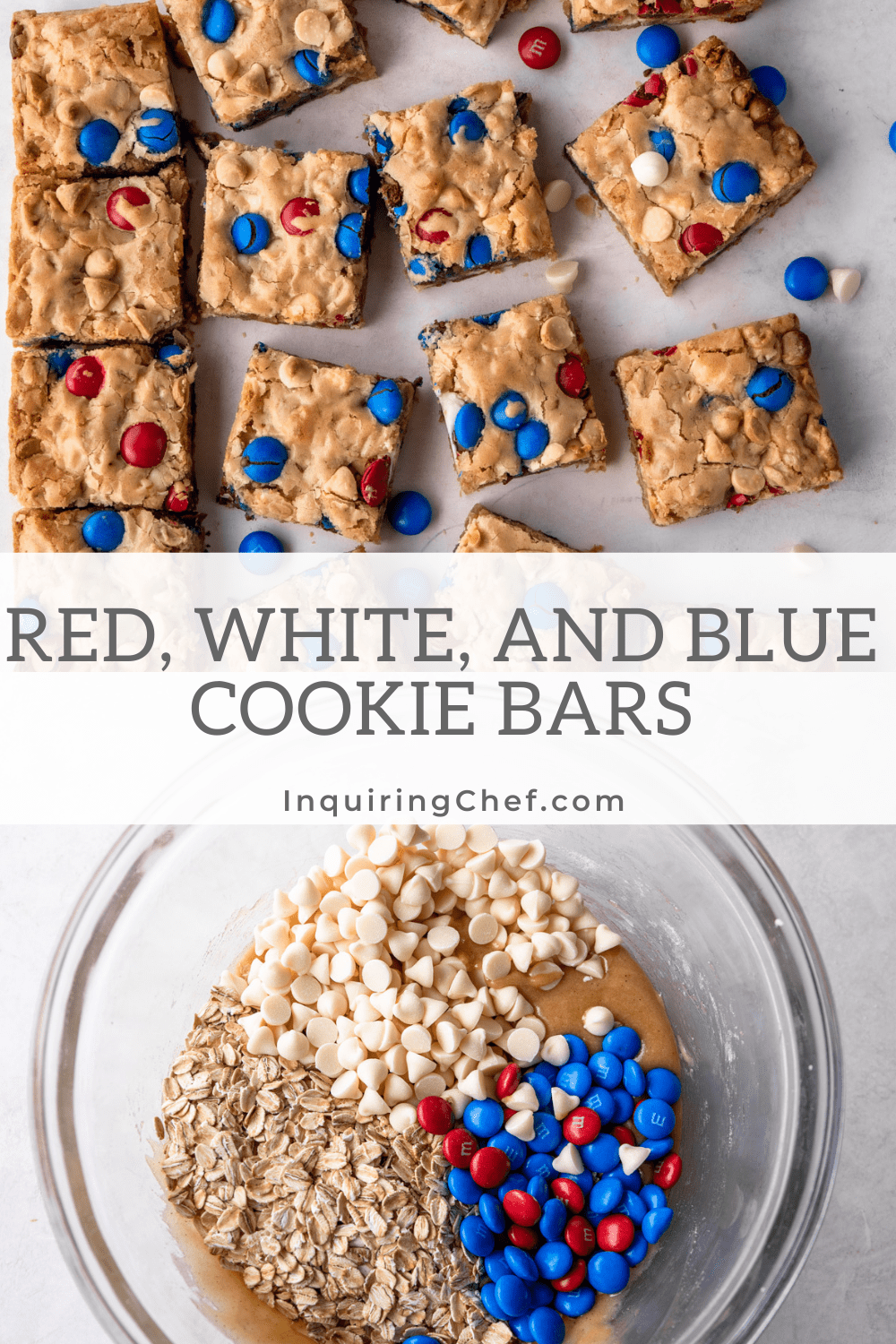 4th of July cookie bars