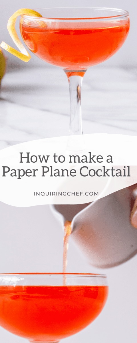 paper plane cocktail