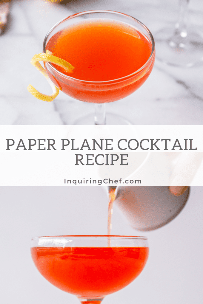 paper plane cocktail