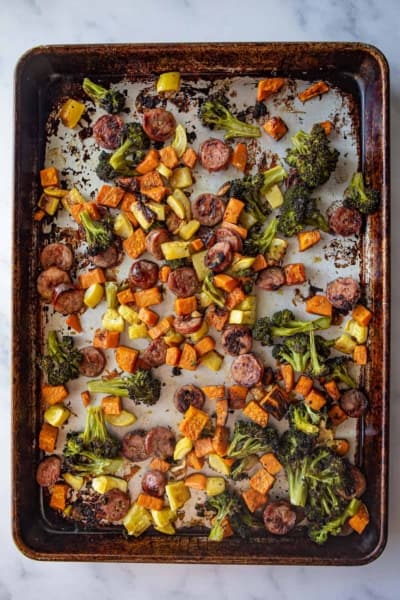 Sheet Pan Sausage and Veggies Recipe
