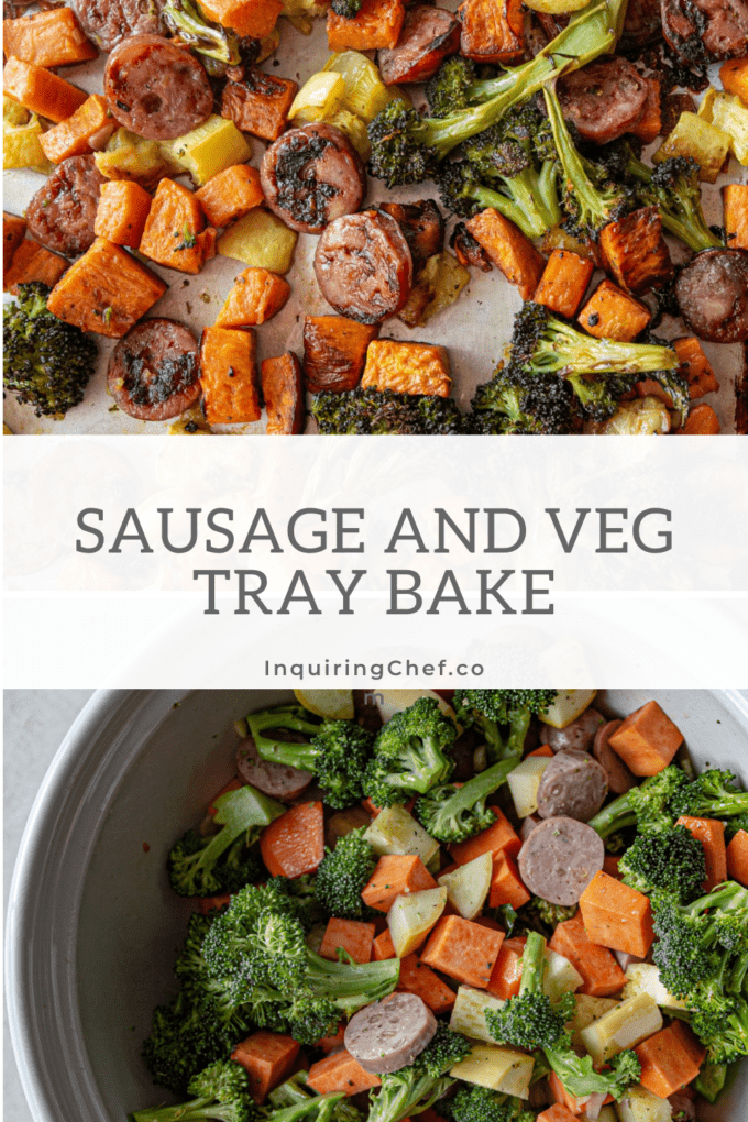 sausage and vegetables
