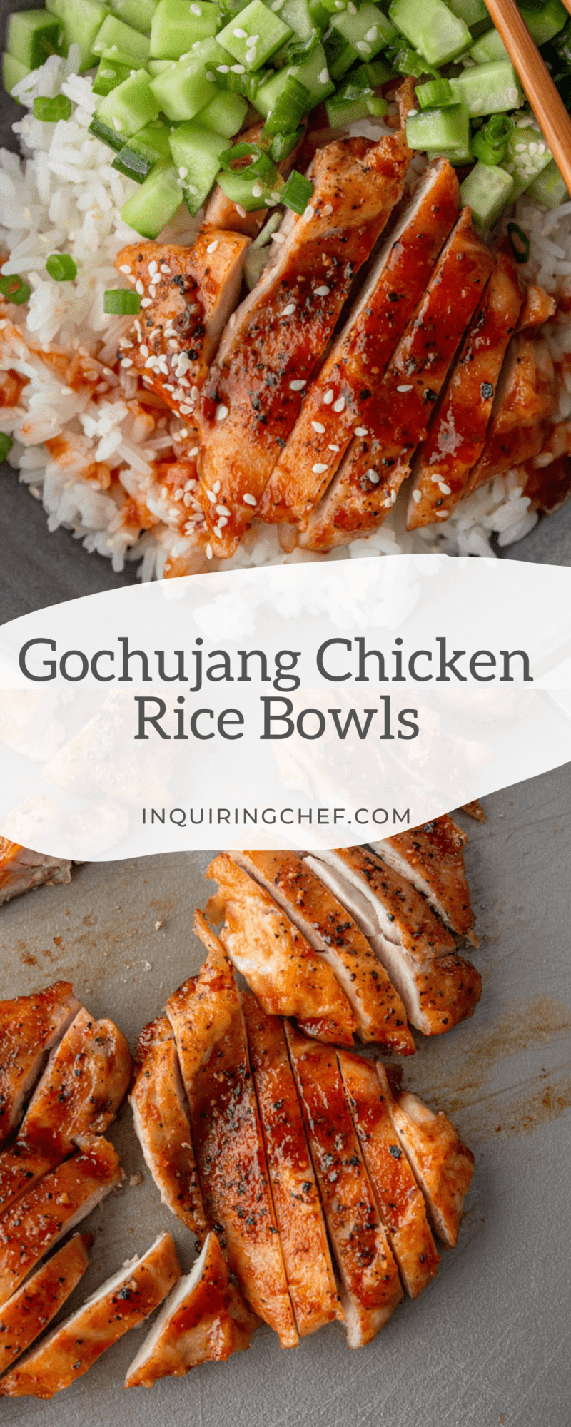 gochujang chicken rice bowls
