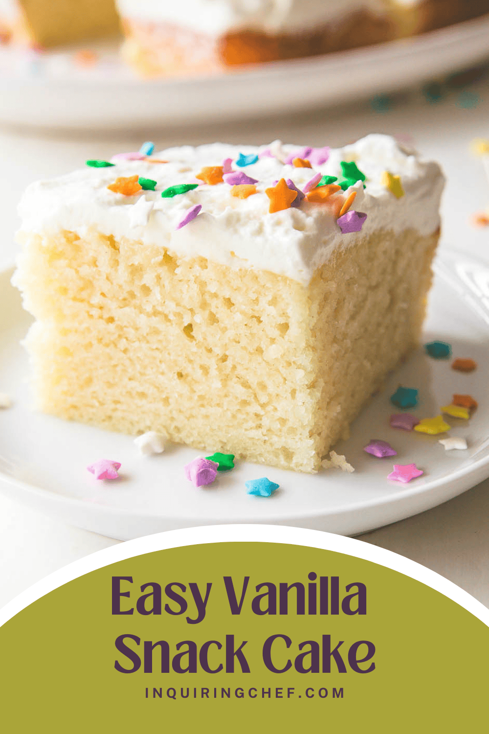 vanilla snack cake