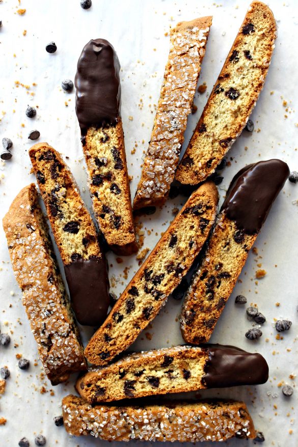 biscotti on a white countertop