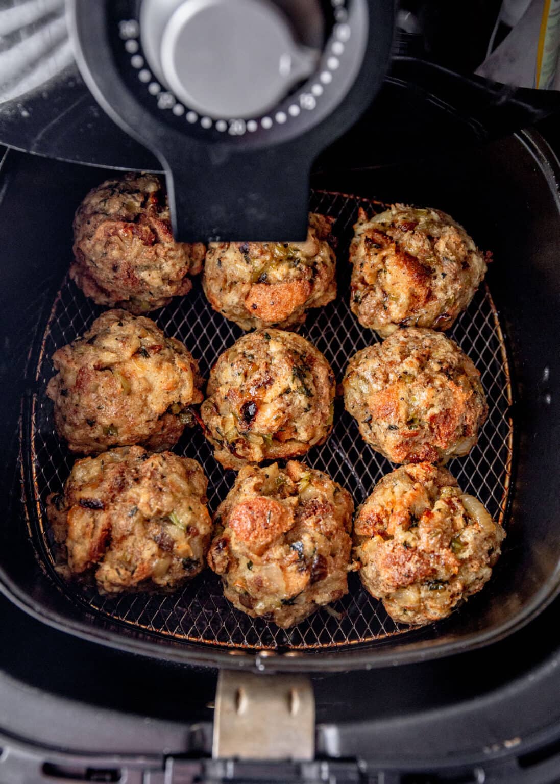 Air Fryer Stuffing Balls