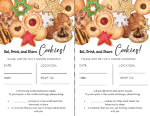 How to Host a Cookie Exchange (with free printables)