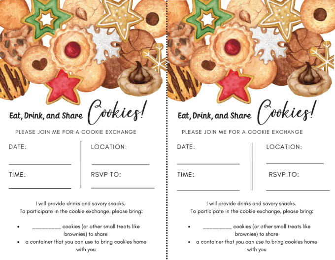 How To Host A Cookie Exchange With Free Printables