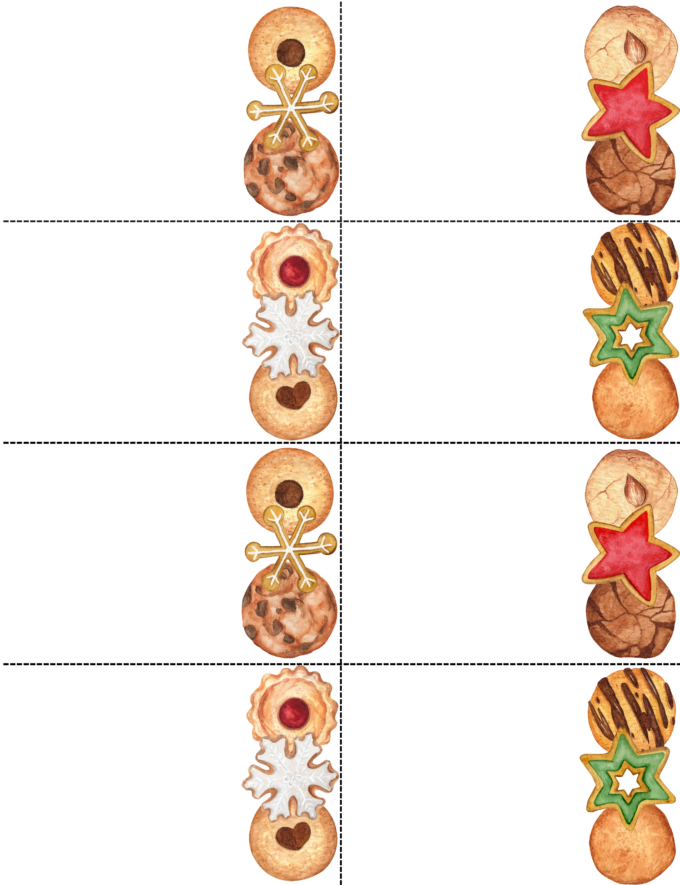 foldable tent cards for cookie exchange