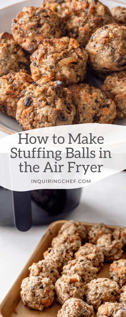 air-fryer-stuffing-balls